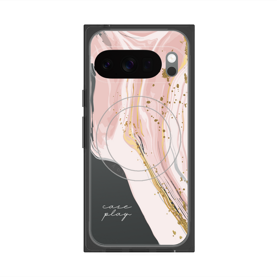 プレミアムスクエアケース with Pixelsnap［ Melting pink ］