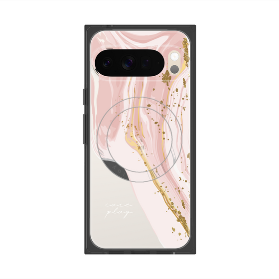プレミアムスクエアケース with Pixelsnap［ Melting pink ］