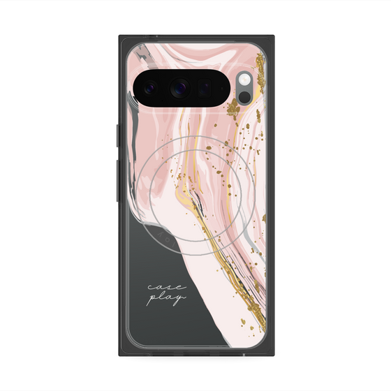 プレミアムスクエアケース with Pixelsnap［ Melting pink ］