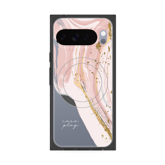 プレミアムスクエアケース with Pixelsnap［ Melting pink ］