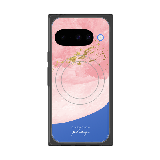 プレミアムスクエアケース with Pixelsnap［ pink layered ］