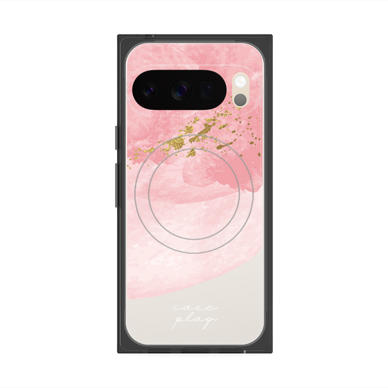 プレミアムスクエアケース with Pixelsnap［ pink layered ］