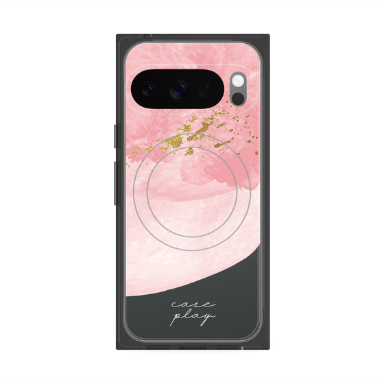 プレミアムスクエアケース with Pixelsnap［ pink layered ］