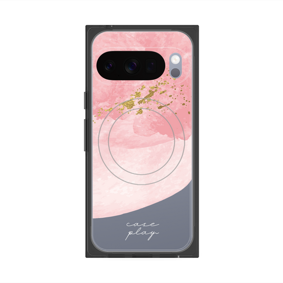 プレミアムスクエアケース with Pixelsnap［ pink layered ］