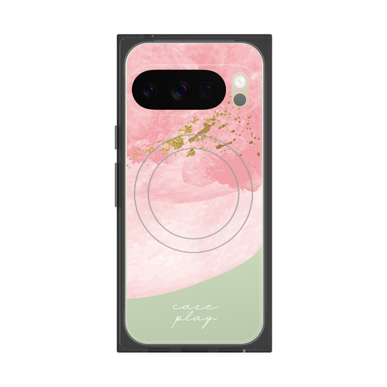 プレミアムスクエアケース with Pixelsnap［ pink layered ］