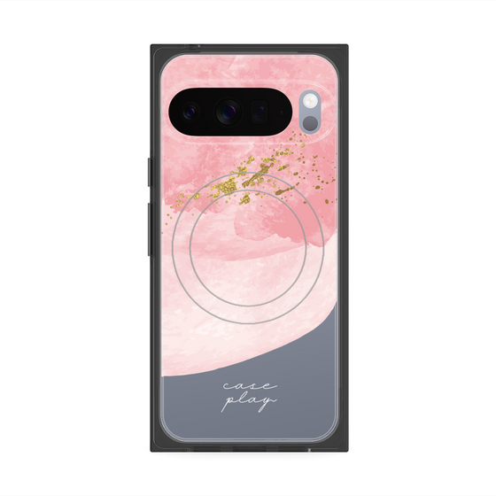 プレミアムスクエアケース with Pixelsnap［ pink layered ］