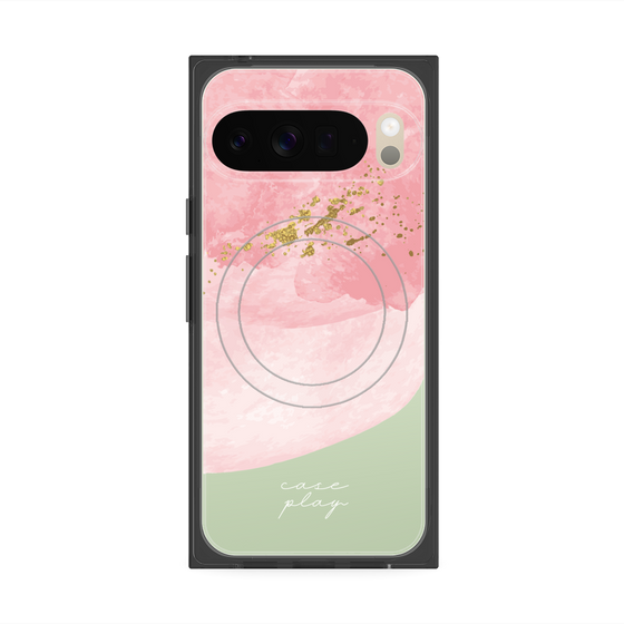 プレミアムスクエアケース with Pixelsnap［ pink layered ］