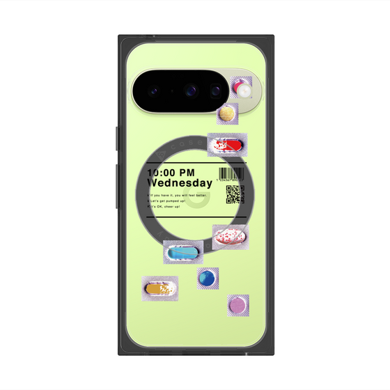 プレミアムスクエアケース with Pixelsnap［ 10:00 PM Wednesday ］