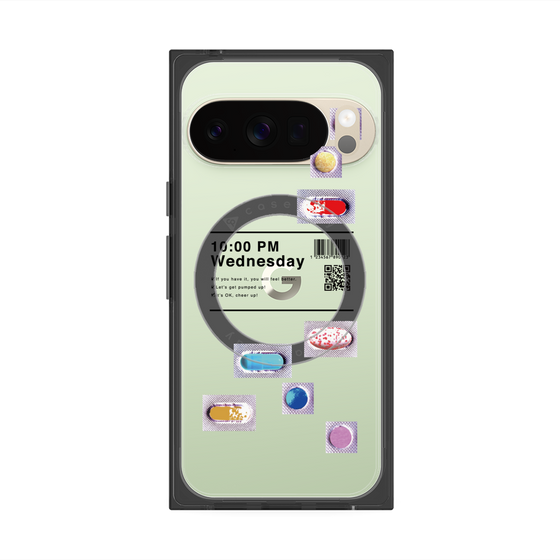プレミアムスクエアケース with Pixelsnap［ 10:00 PM Wednesday ］