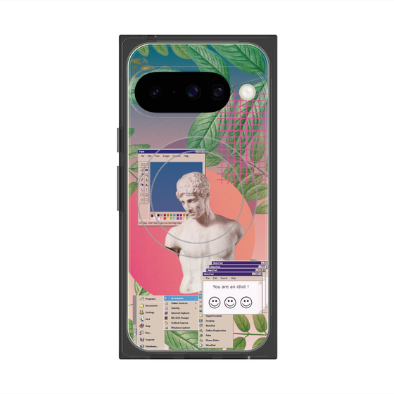 プレミアムスクエアケース with Pixelsnap［ vapor wave ］