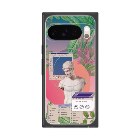 プレミアムスクエアケース with Pixelsnap［ vapor wave ］