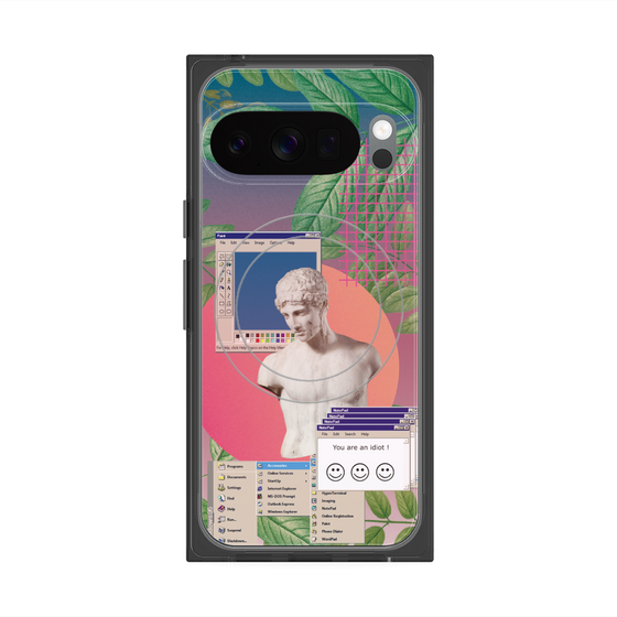 プレミアムスクエアケース with Pixelsnap［ vapor wave ］