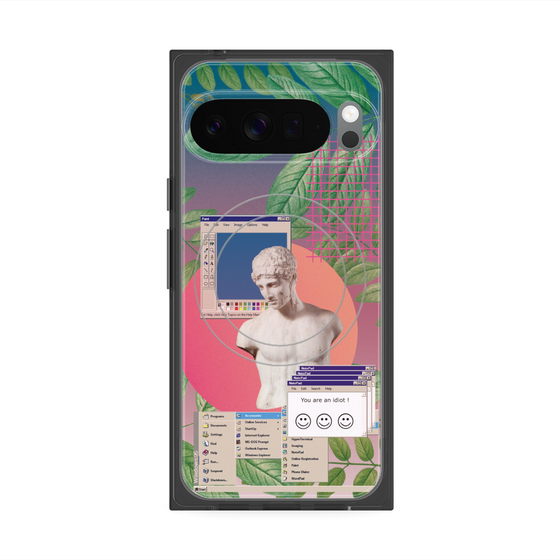 プレミアムスクエアケース with Pixelsnap［ vapor wave ］