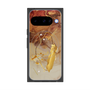 プレミアムスクエアケース with Pixelsnap［ Marble Nuance Painting Brown ］