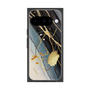 プレミアムスクエアケース with Pixelsnap［ Marble Nuance Painting Black ］