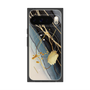プレミアムスクエアケース with Pixelsnap［ Marble Nuance Painting Black ］
