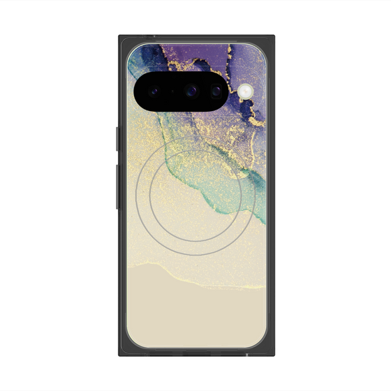 プレミアムスクエアケース with Pixelsnap［ Marble Purple ］