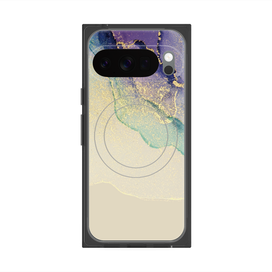 プレミアムスクエアケース with Pixelsnap［ Marble Purple ］