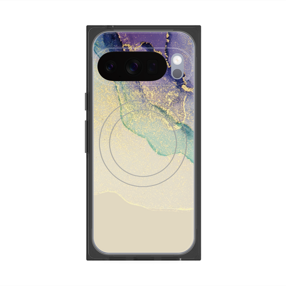 プレミアムスクエアケース with Pixelsnap［ Marble Purple ］