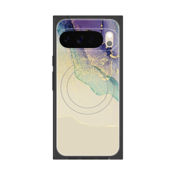 プレミアムスクエアケース with Pixelsnap［ Marble Purple ］