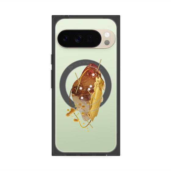 プレミアムスクエアケース with Pixelsnap［ Nuance Painting Brown ］