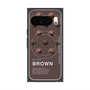 プレミアムスクエアケース with Pixelsnap［ BROWN-Chocolate ］