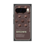 プレミアムスクエアケース with Pixelsnap［ BROWN-Chocolate ］