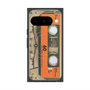 プレミアムスクエアケース with Pixelsnap［ RETORO CASSETTE TAPE - Skeleton Orange ］