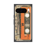 プレミアムスクエアケース with Pixelsnap［ RETORO CASSETTE TAPE - Skeleton Orange ］