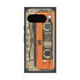 プレミアムスクエアケース with Pixelsnap［ RETORO CASSETTE TAPE - Skeleton Orange ］