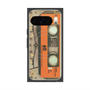 プレミアムスクエアケース with Pixelsnap［ RETORO CASSETTE TAPE - Skeleton Orange ］