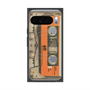 プレミアムスクエアケース with Pixelsnap［ RETORO CASSETTE TAPE - Skeleton Orange ］