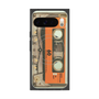 プレミアムスクエアケース with Pixelsnap［ RETORO CASSETTE TAPE - Skeleton Orange ］