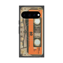 プレミアムスクエアケース with Pixelsnap［ RETORO CASSETTE TAPE - Skeleton Orange ］