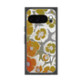 プレミアムスクエアケース with Pixelsnap［ y2k(Year2000) - Flower - Yellow Gray ］