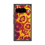プレミアムスクエアケース with Pixelsnap［ y2k(Year2000) - Flower - Orange purple ］