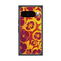 プレミアムスクエアケース with Pixelsnap［ y2k(Year2000) - Flower - Orange purple ］