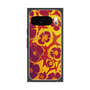 プレミアムスクエアケース with Pixelsnap［ y2k(Year2000) - Flower - Orange purple ］