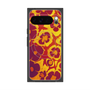 プレミアムスクエアケース with Pixelsnap［ y2k(Year2000) - Flower - Orange purple ］
