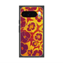 プレミアムスクエアケース with Pixelsnap［ y2k(Year2000) - Flower - Orange purple ］