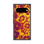 プレミアムスクエアケース with Pixelsnap［ y2k(Year2000) - Flower - Orange purple ］