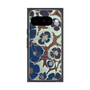 プレミアムスクエアケース with Pixelsnap［ y2k(Year2000) - Flower - Brown Navy ］