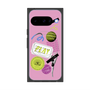 プレミアムスクエアケース with Pixelsnap［ Playful sticker - Dusty Pink ］