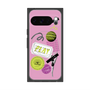 プレミアムスクエアケース with Pixelsnap［ Playful sticker - Dusty Pink ］