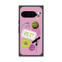 プレミアムスクエアケース with Pixelsnap［ Playful sticker - Dusty Pink ］