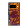 プレミアムスクエアケース with Pixelsnap［ y2k(Year2000) - Heart - High contrast Orange ］