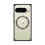 プレミアムスクエアケース with Pixelsnap［ LANVIN en Bleu - Monogram - Pink ］