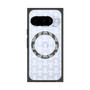 プレミアムスクエアケース with Pixelsnap［ LANVIN en Bleu - Monogram - White ］