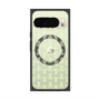 プレミアムスクエアケース with Pixelsnap［ LANVIN en Bleu - Monogram - Yellow ］