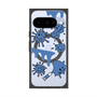 プレミアムスクエアケース with Pixelsnap［ PAINTING SMILE Blue ］
